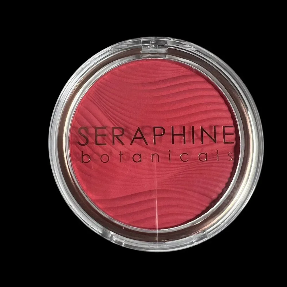 Seraphine Botanicals Tea + Rose Streak-Free Satin Blush Pomegranate 10g New